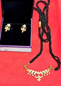 Elegant Mangalsutra &amp; Earring Set💃💃