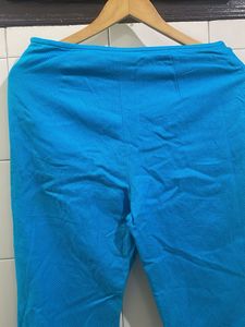 Bright Blue Cropped Pants