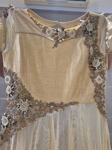 Elegant Yellow Embellished Gown