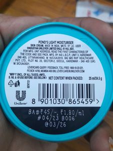 Veet Body Wax Strips And Pond's Light Moisturizer