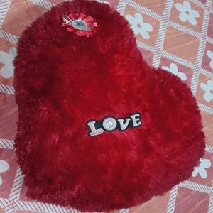 Heart Shaped "LOVE" Plush Cushion