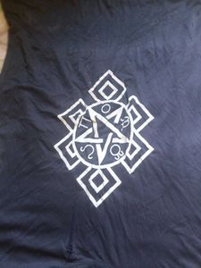 Navy Blue Oversized Graphic T-Shirt