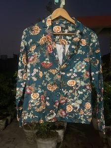 Floral Print Blazer Jacket