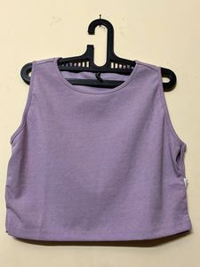 Lavender Crop Tank Top
