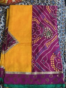 Beautiful Bandhani Cotton Saree