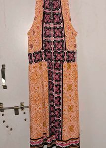 Boho Print Halter Neck Mini Dress