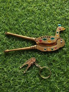Vintage Peacock Nutcracker & Keychain free