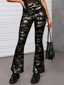 2629. Women's Camouflage Flare Pants