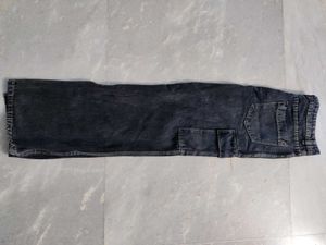 Brand new Long Charcol Cargo Denim Skirt