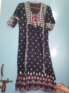 Black ⚫ Kurti Cotton