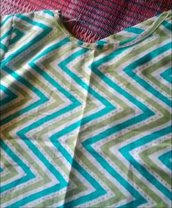 Bohemian Zigzag Print Kurta