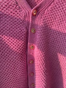 Handknit purple cardigan