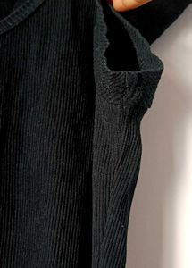 Black Lace Back T-Shirt
