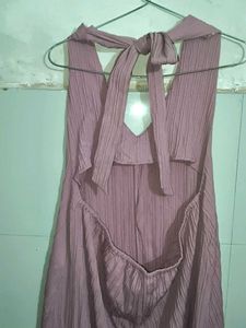 Flowy Maxi Dress with Halter Neck