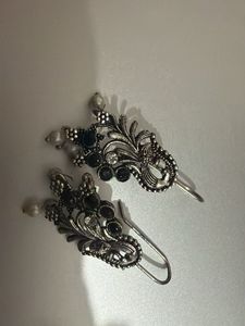 6 Pairs of Oxidized Jhumka Earrings