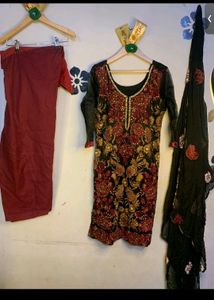Stiched beautiful black women suit