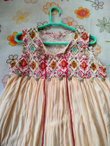 Bohemian Embroidered Sleeveless kurta
