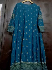 Sea🌊 Blue Anarkali Kurti For 44 Bust