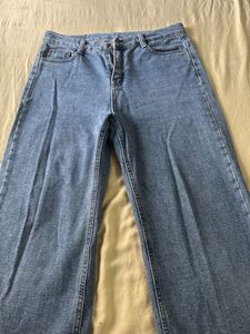 Blue Wide Leg Jeans