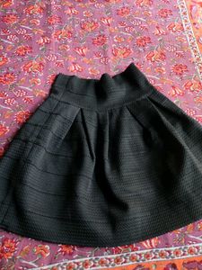 Chic Black A-Line Skirt