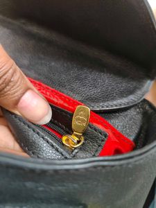 MCM Black Leather Tote Bag