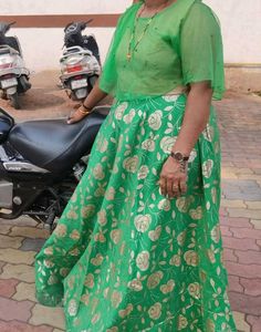 Beautiful Green Floral gown