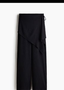 H&M Chic Black Wide-Leg Pants