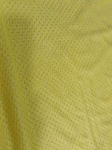 Light Weight Crape Yello Saree Not Used One