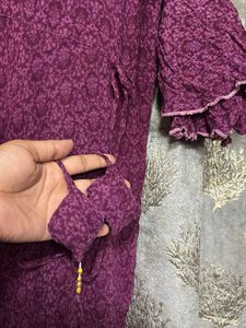 Purple floor length Maxi Dress