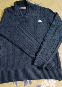 Grey Cable Knit Sweater