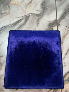 Elegant Blue Velvet Jewellery Box
