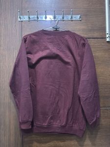 Coffee First Burgundy Sweatshirt