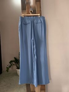 Sky Blue Highwaist Trousers For Women