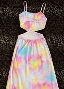 Colorful Tie-Dye Maxi Dress