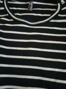 Classic Black &amp; White Striped Tank Top