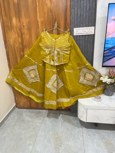 Navratri designer lahenga and choli two ps gold co