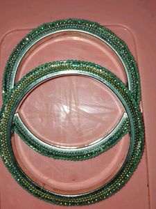 new Green Beaded Bangles Set pick up 2