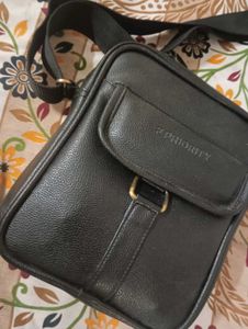 Black Leather Crossbody Bag