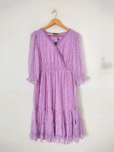 Lavender Printed Dresses (Women's)