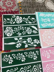 Mehndi Stencils for Henna Tattoo Art