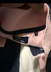 Allen Solly Color Block Polo T-Shirt XXL Size