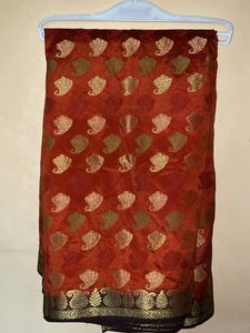 Beautiful Silk Saree with Paisley Motifs