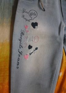 Cute Embroidered Jeans for Girls