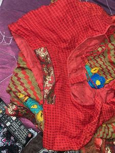 Beautiful Red &amp; Gold Saree
