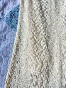 butter yellow Crochet Maxi Skirt