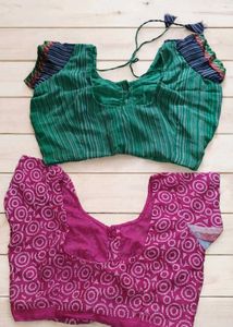 Set of 2 Vibrant Ethnic Blouses