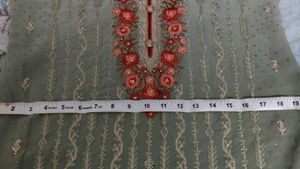 Beautifully Embellished Teal Kurta Set