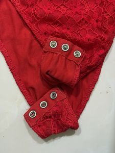 Stunning Red Lace Bodysuit