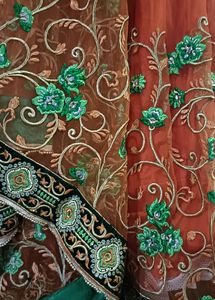 Party Wedding Gown/ Dupatta,