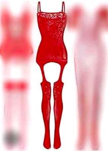 Red Babydoll  body Stocking